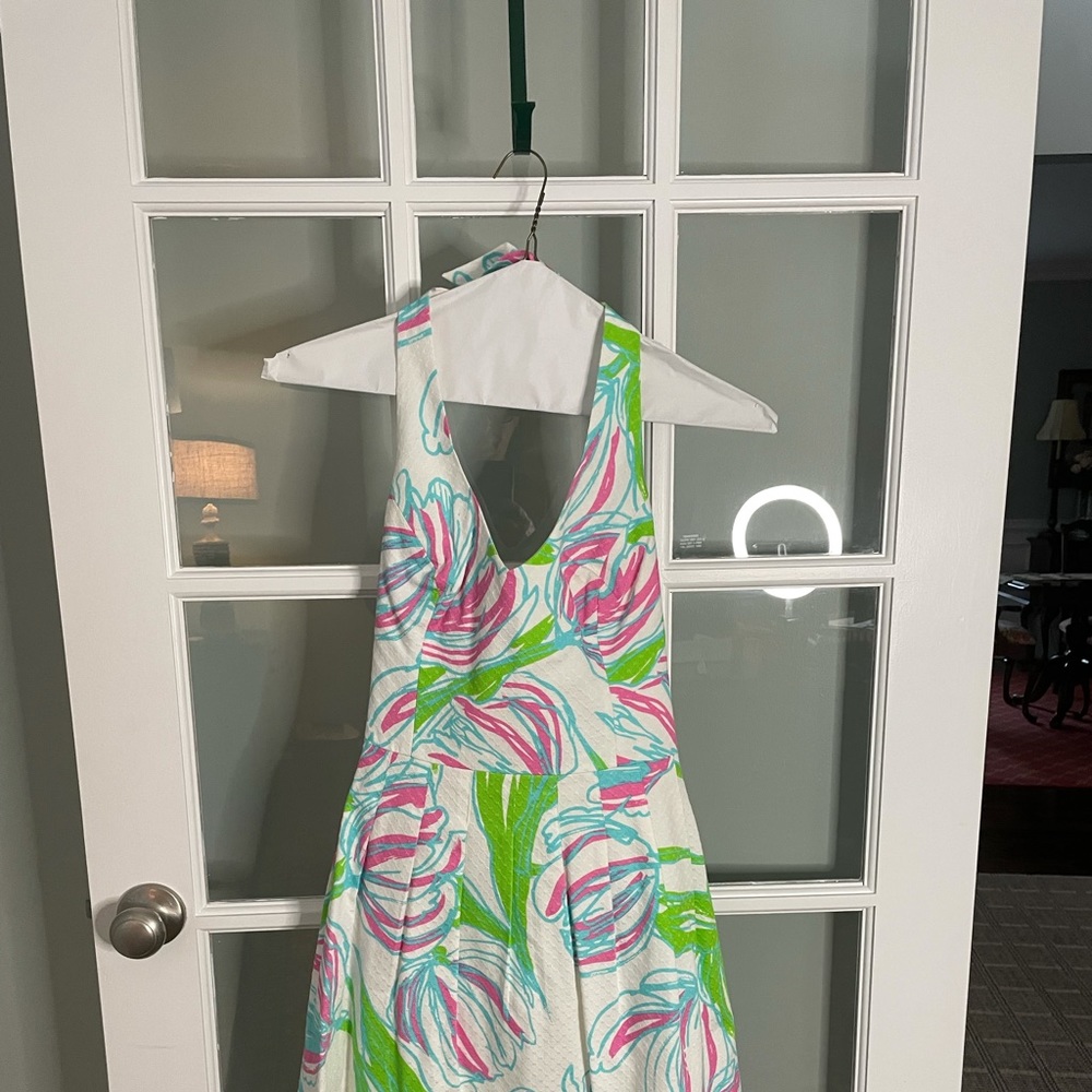 Lilly Pulitzer halter dress. Women's size 8